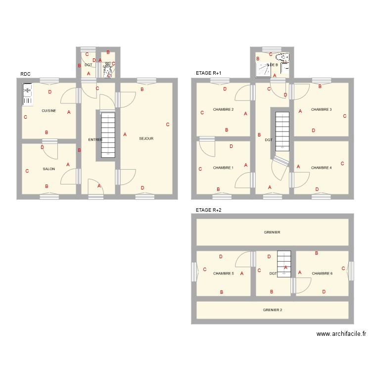 gouraud. Plan de 0 pièce et 0 m2