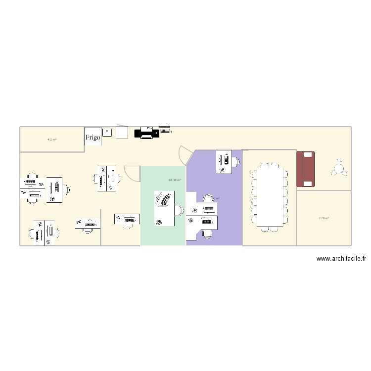 BUREAUX ST PRIEST BIS. Plan de 0 pièce et 0 m2