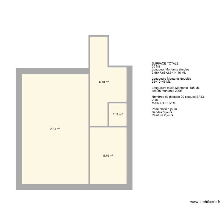  Faux plafond Borghesi. Plan de 0 pièce et 0 m2