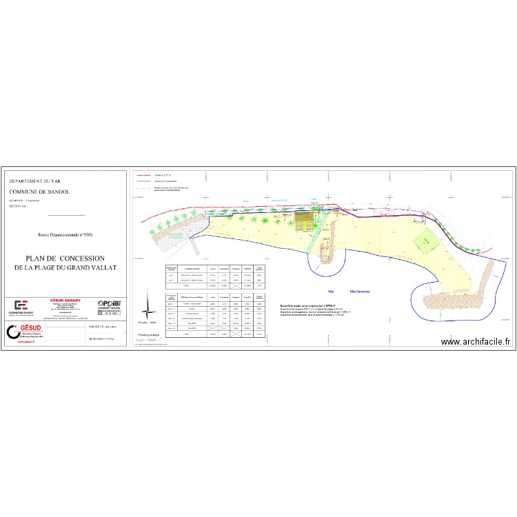 La paillote plan masse. Plan de 0 pièce et 0 m2