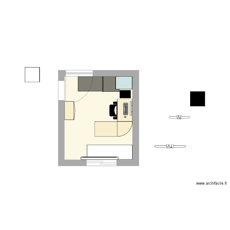 Bureau 2. Plan de 0 pièce et 0 m2