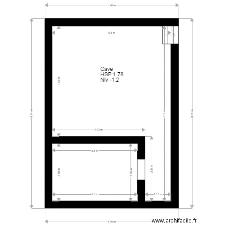 THOOR Cave. Plan de 0 pièce et 0 m2