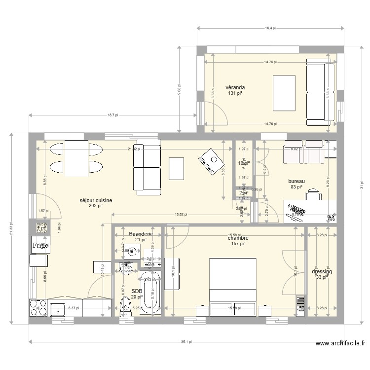 Maison. Plan de 0 pièce et 0 m2