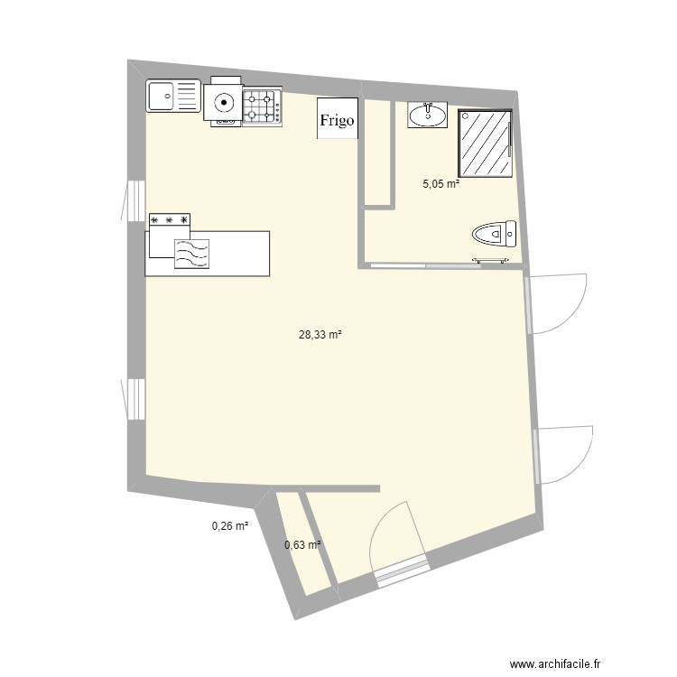 personna. Plan de 0 pièce et 0 m2