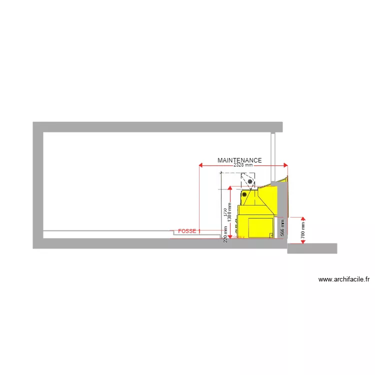 COUPE PROJET ST NICOLAS S87. Plan de 