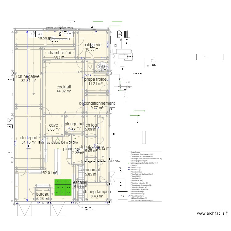 plan montussan v22 bis. Plan de 41 pièces et 599 m2