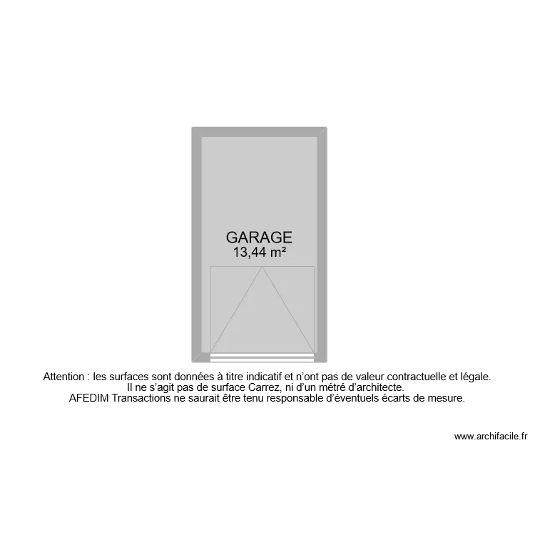 BI 10422 GARAGE . Plan de 