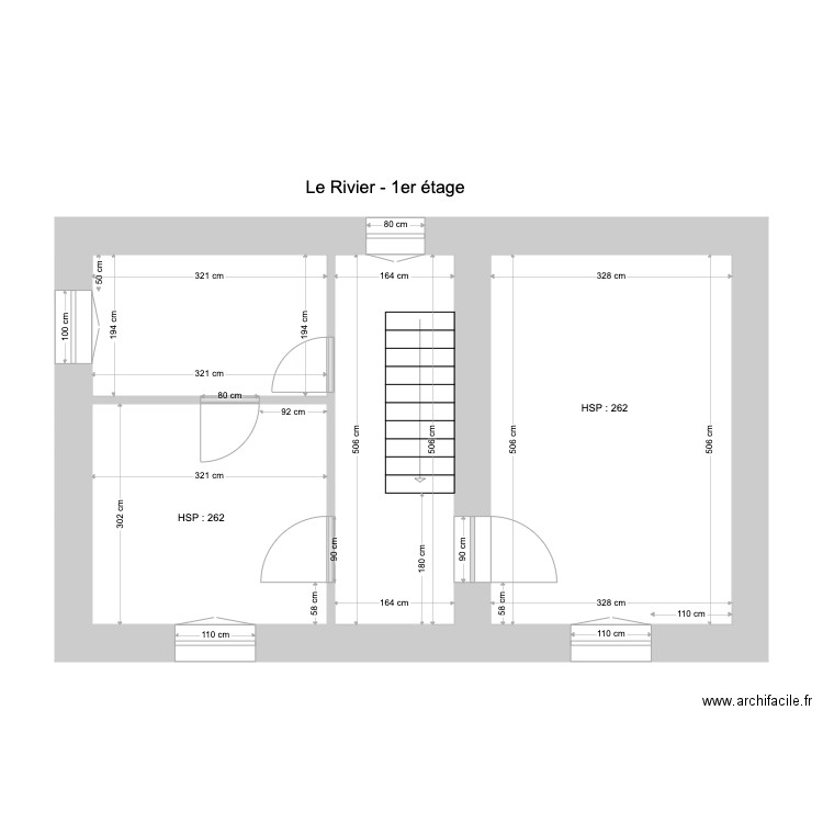 Le Rivier 1er étage. Plan de 0 pièce et 0 m2