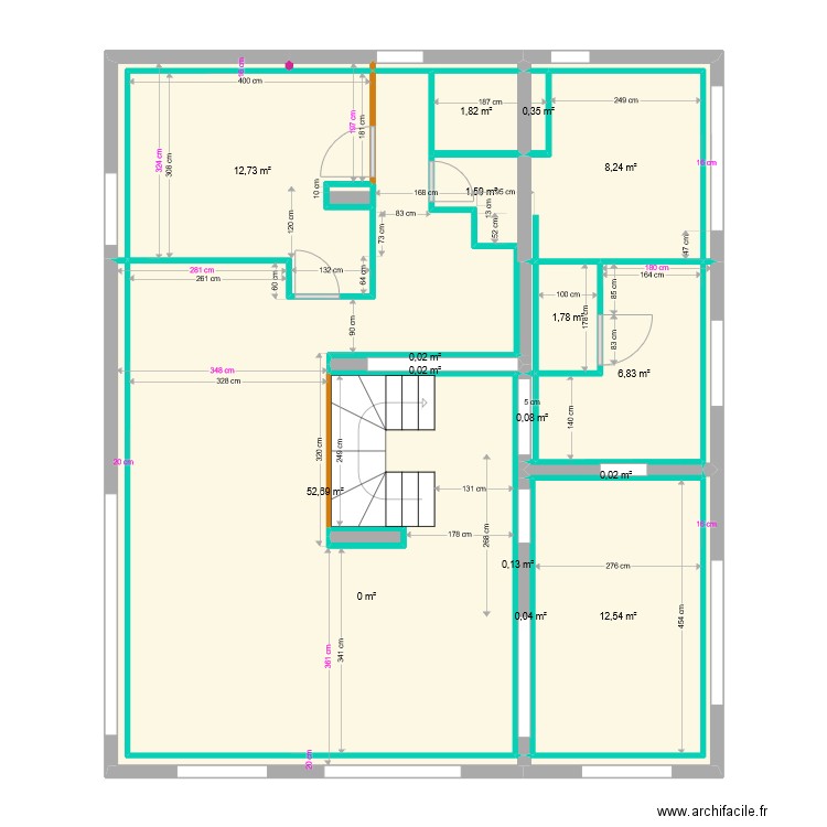 Ayes placo doublage - Option 2. Plan de 0 pièce et 0 m2