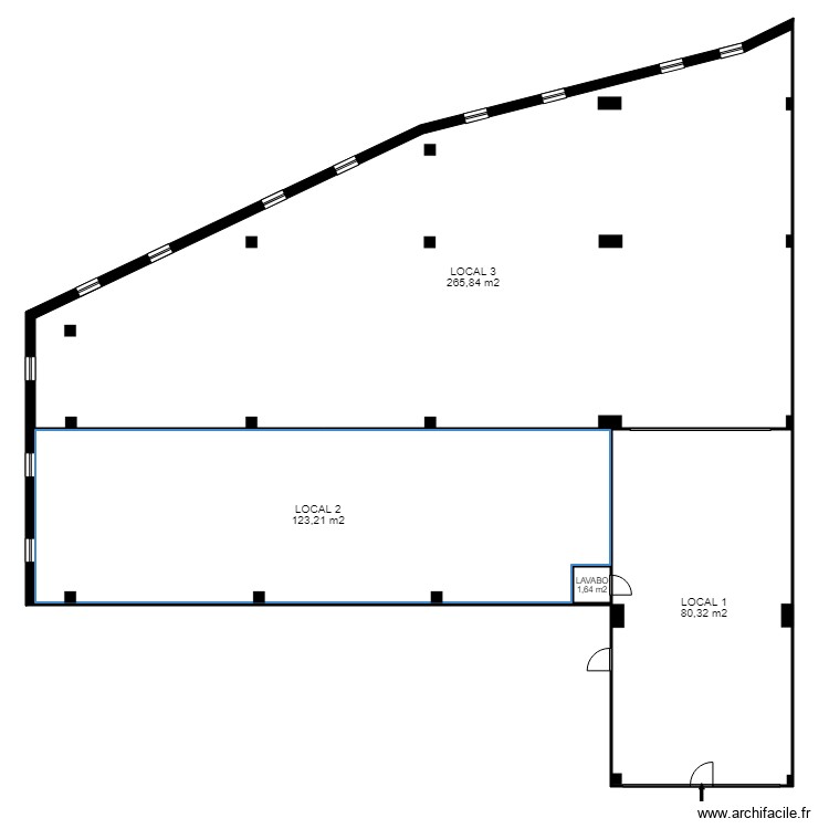 LOCAL ENCORCES. Plan de 0 pièce et 0 m2