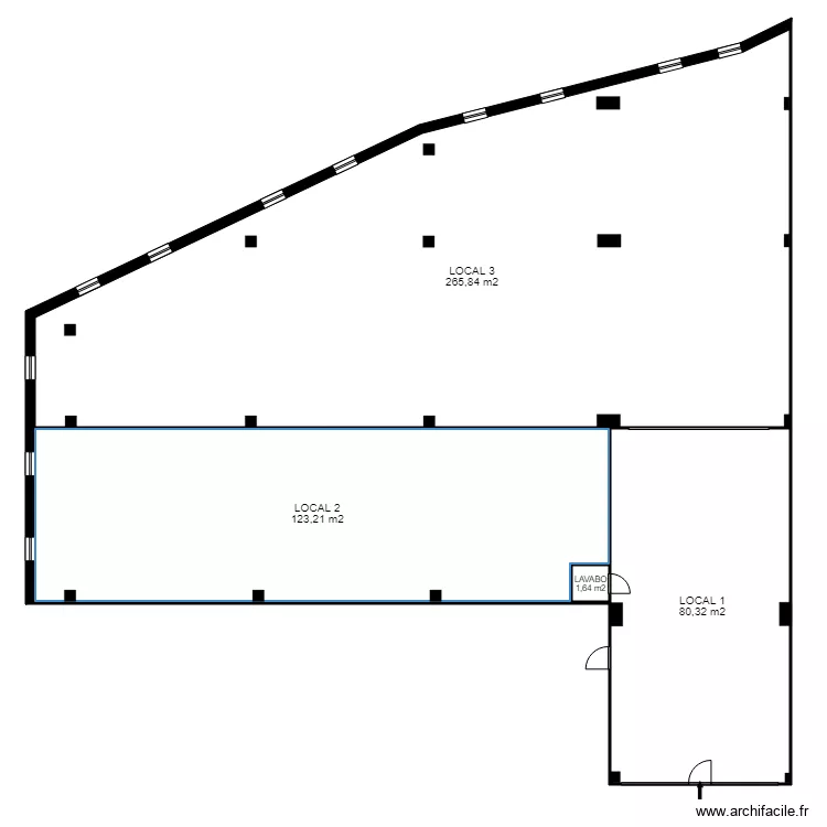 LOCAL ENCORCES. Plan de 