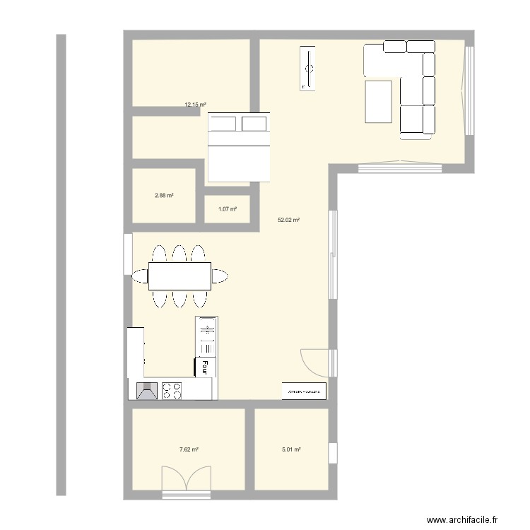 maison l. Plan de 0 pièce et 0 m2