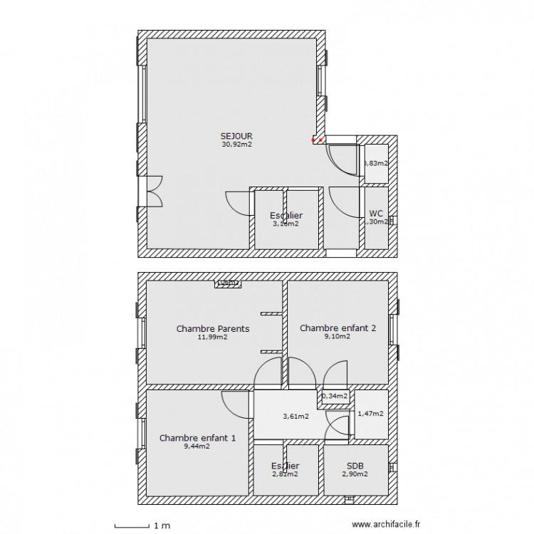 Notre petite maison sans objet. Plan de 0 pièce et 0 m2