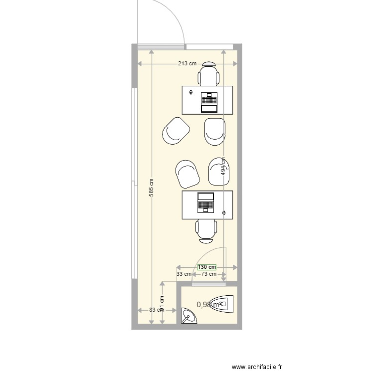 20 pieds simple pro2. Plan de 0 pièce et 0 m2