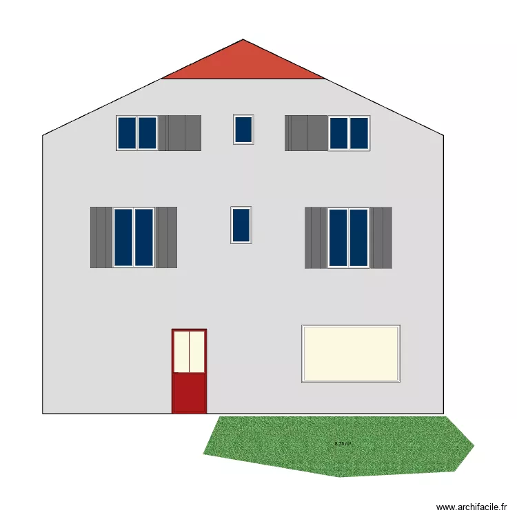 Facade Nord Avant. Plan de Facade Nord Avant. Plan de