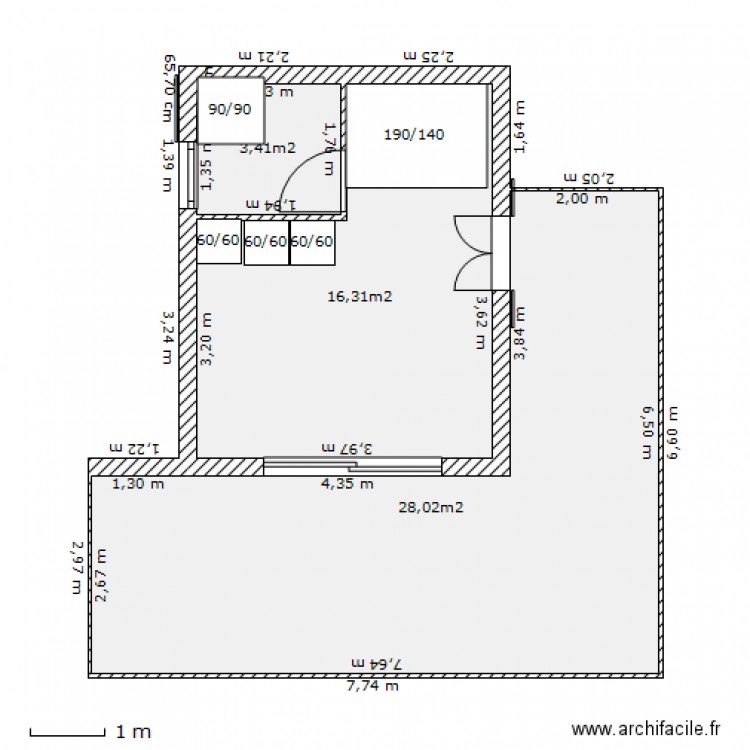 garage. Plan de 0 pièce et 0 m2