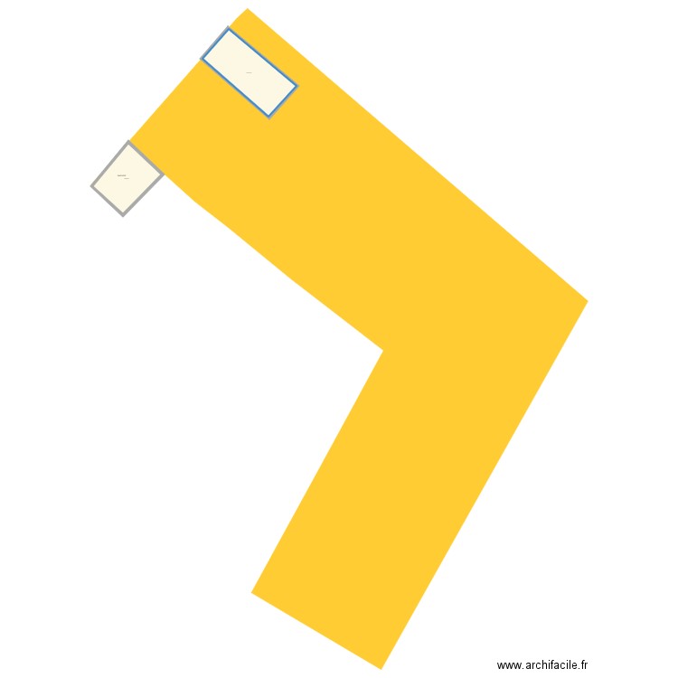 plan terrain et maison. Plan de 0 pièce et 0 m2