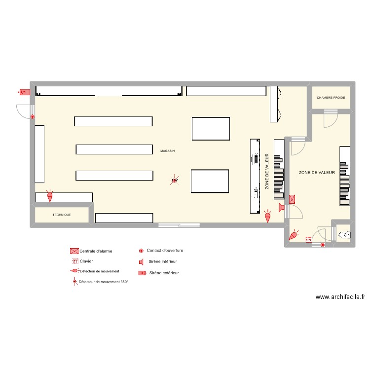 VIVAL SAINT ANDRE D'APCHON ALARME. Plan de 5 pièces et 143 m2