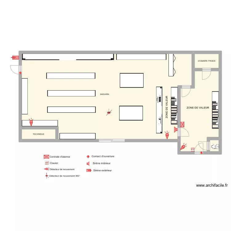 VIVAL SAINT ANDRE D'APCHON ALARME. Plan de 