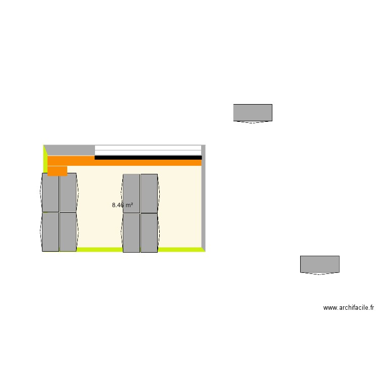 Zone Armoire Électrique Vierge 8 en 105. Plan de 0 pièce et 0 m2