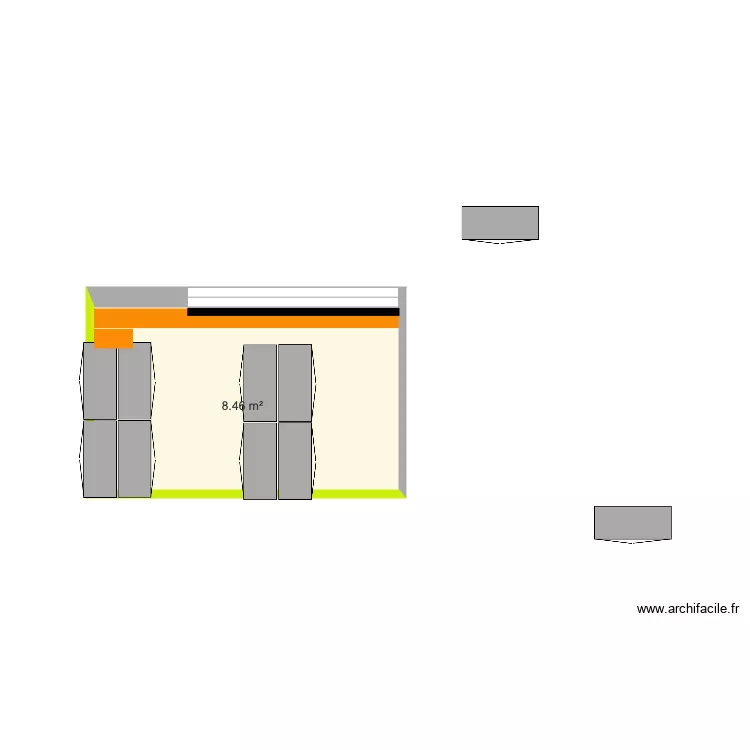 Zone Armoire Électrique Vierge 8 en 105. Plan de Zone Armoire Électrique Vierge 8 en 105. Plan de