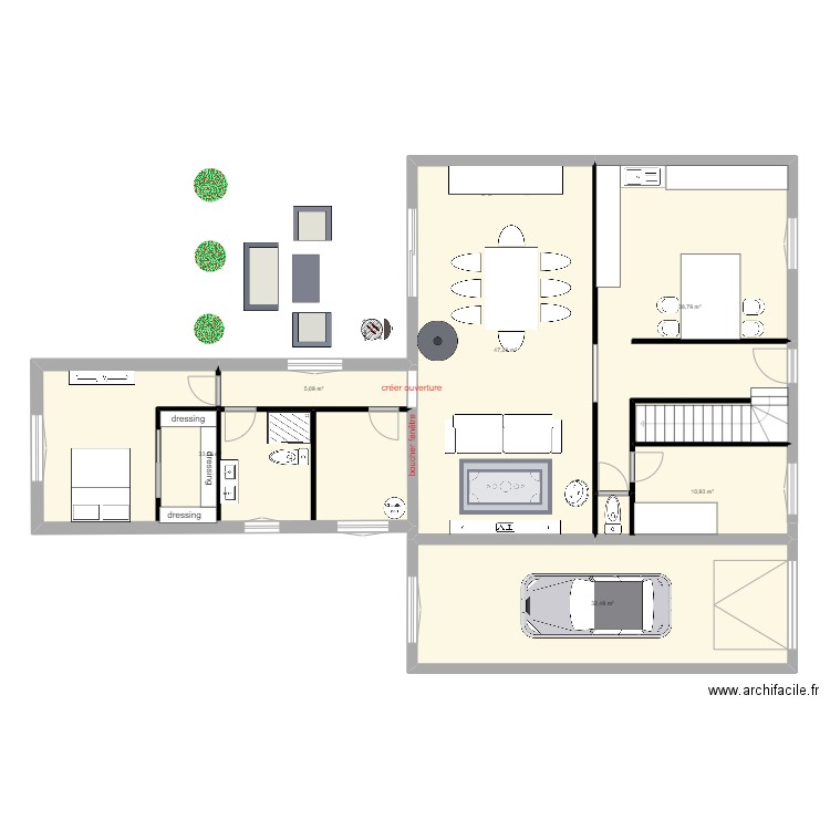 PERSO 2. Plan de 6 pièces et 168 m2