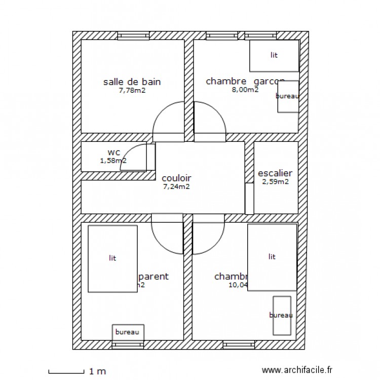 ETAGE. Plan de 0 pièce et 0 m2