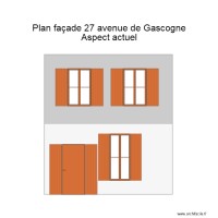 Plan façade avant Aspect actuel