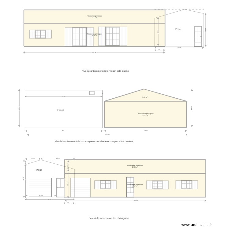 plan en coupe garage. Plan de 0 pièce et 0 m2