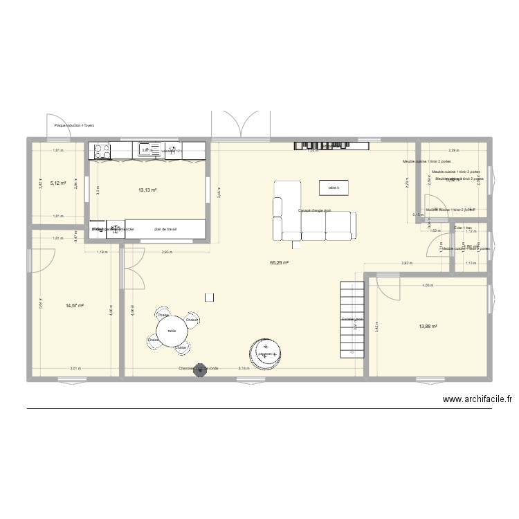 charleroi91. Plan de 1 pièce et 153 m2