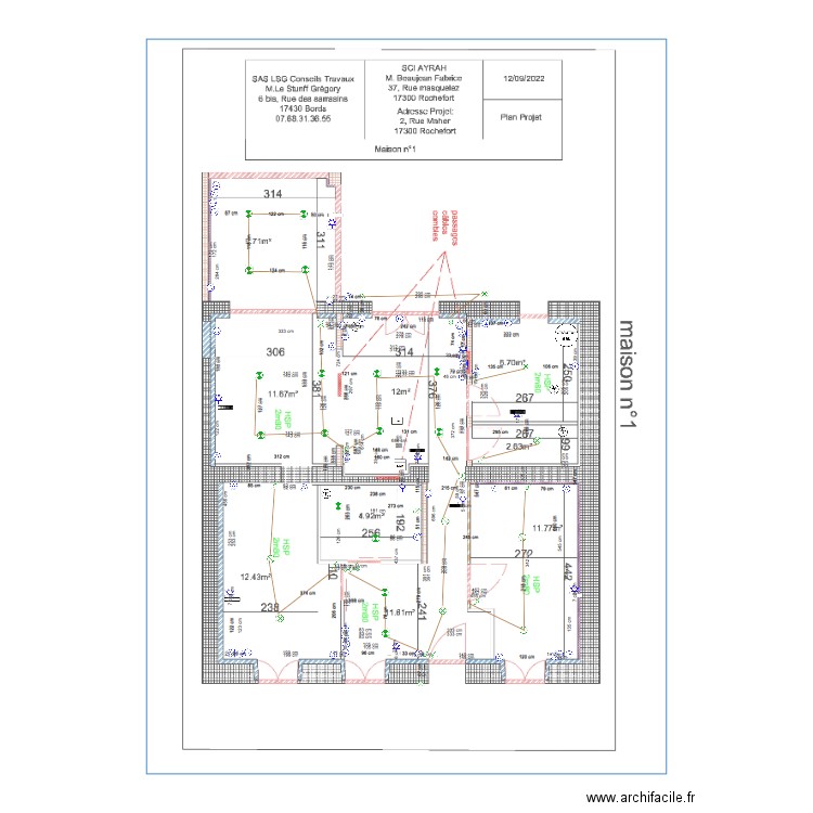 maison 1. Plan de 0 pièce et 0 m2