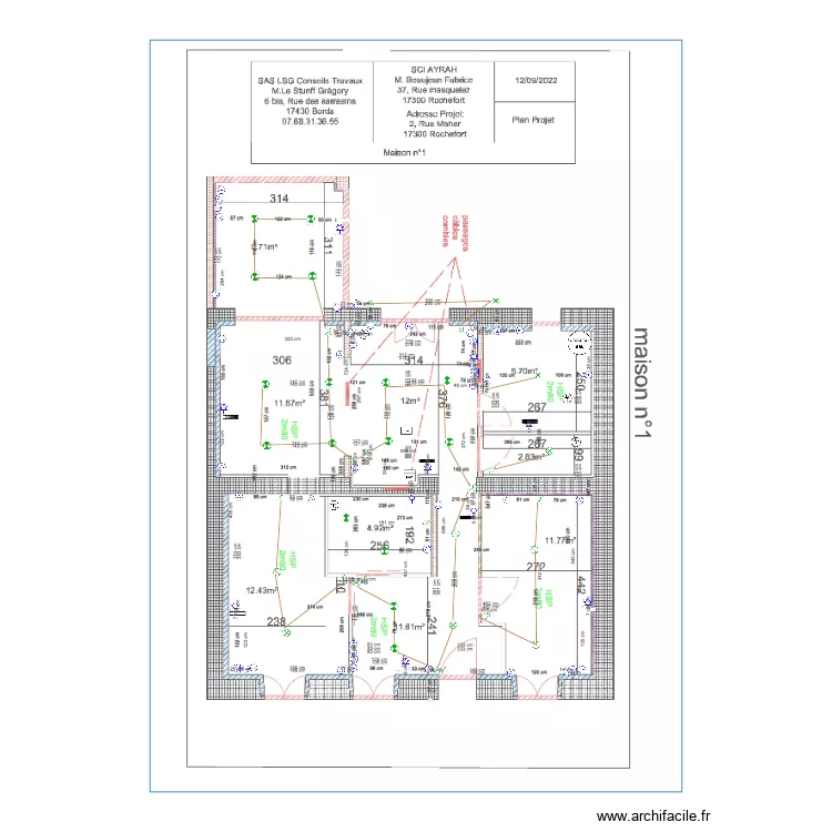 maison 1. Plan de maison 1. Plan de