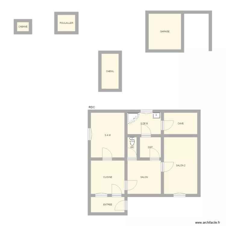 GILLOTEAUX. Plan de GILLOTEAUX. Plan de