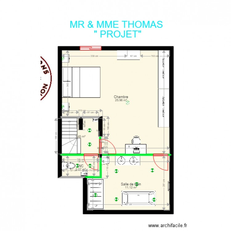 THOMAS PROJET. Plan de 0 pièce et 0 m2