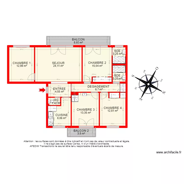 BI12764 - appartement. Plan de BI12764 - appartement. Plan de