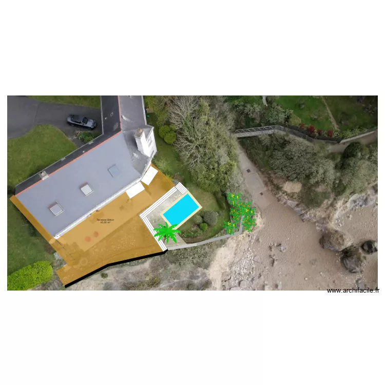 implantation terrasses V2. Plan de 