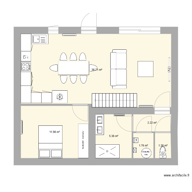 grange 2. Plan de 0 pièce et 0 m2