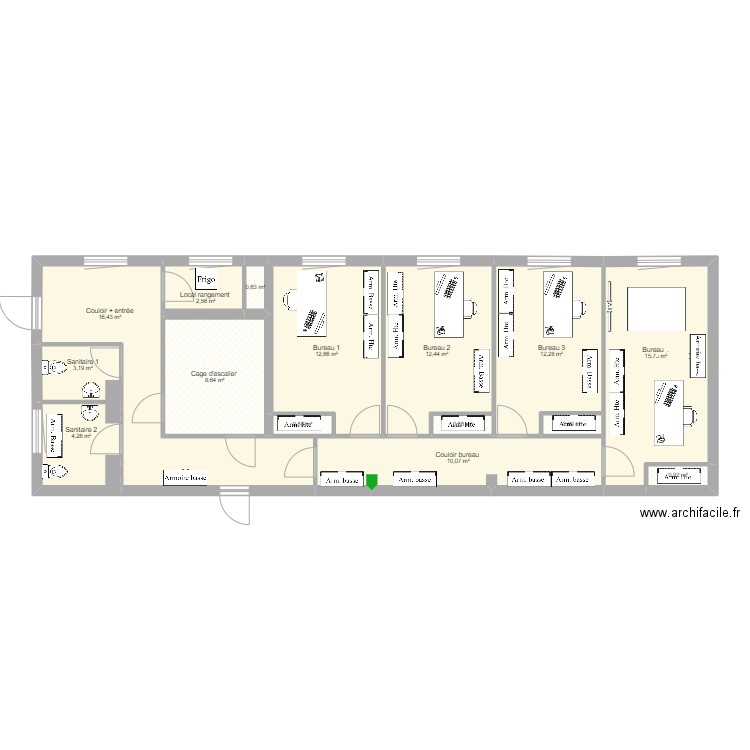 Bureau ST. Plan de 0 pièce et 0 m2