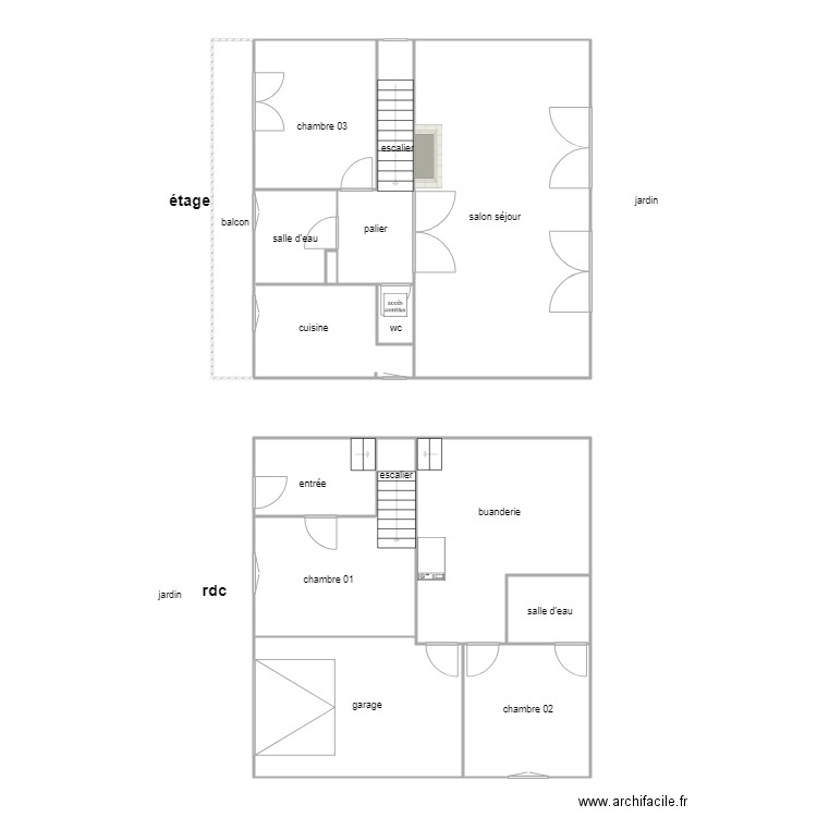 indivision drapron am. Plan de 0 pièce et 0 m2