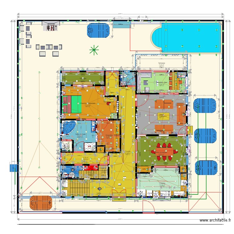 NEW PROJECT OF BUINDING modif Plan Eléctricité . Plan de 0 pièce et 0 m2