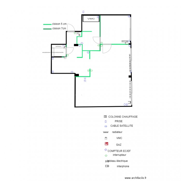 BOURET PROJET PLOMBERIE. Plan de 0 pièce et 0 m2