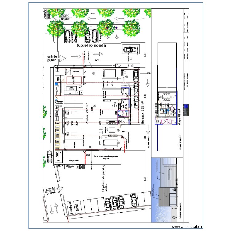 Plan DAMERY Mezzanin. Plan de 0 pièce et 0 m2