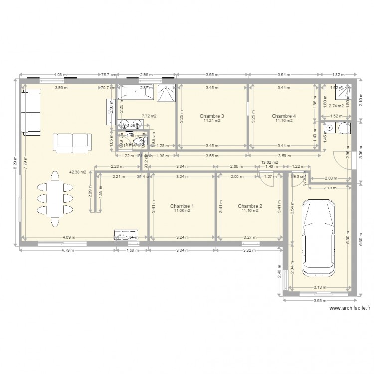 Maison Bellevue Optimisée. Plan de 0 pièce et 0 m2