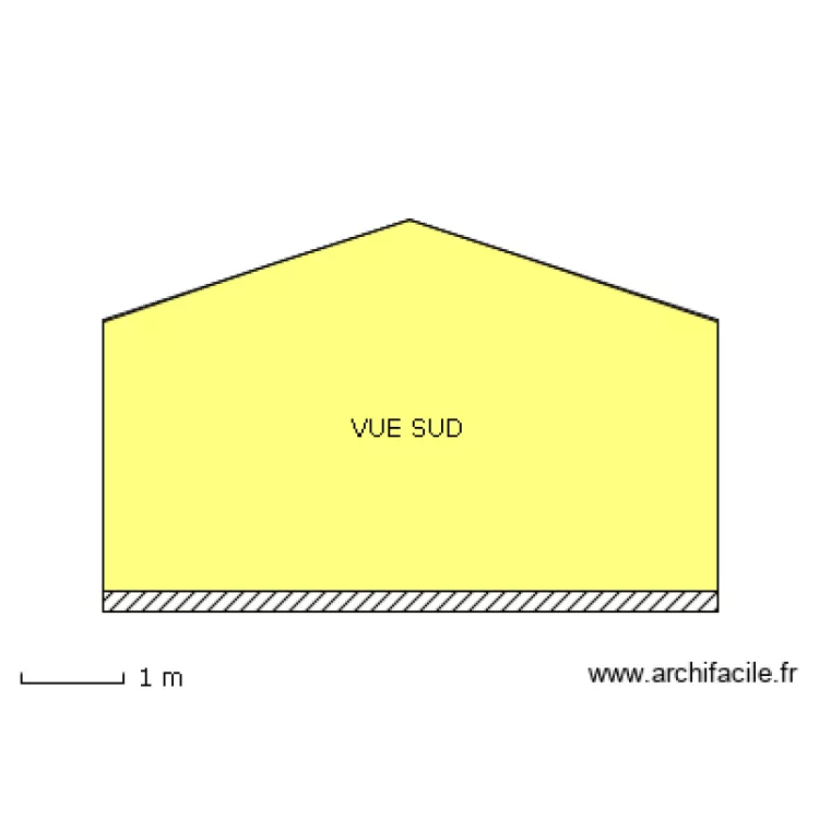 VUE SUD. Plan de 