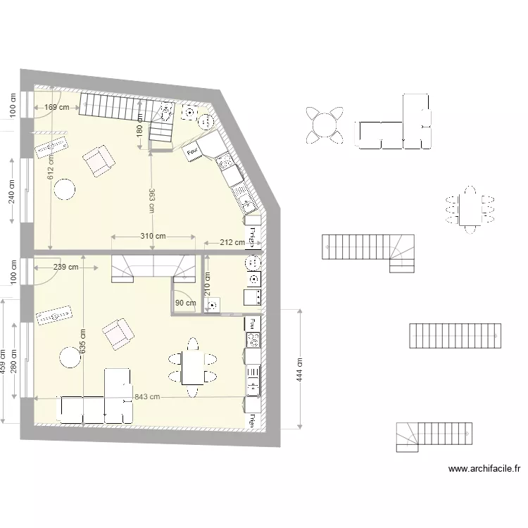 Plan remise  rez de jardin 1 V' 06/05/2022. Plan de 