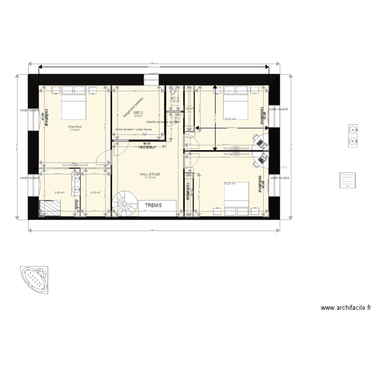 courcy maison. Plan de 0 pièce et 0 m2