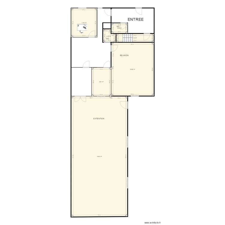 trevi  poste RDC droit. Plan de 0 pièce et 0 m2