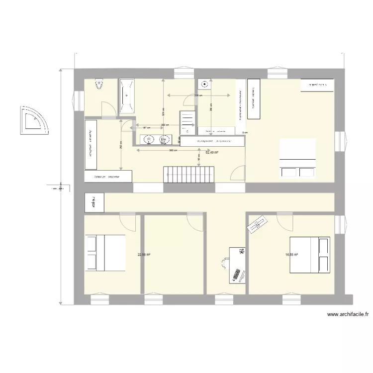 &eacute;tage 5 avril 2017 bis. Plan de 