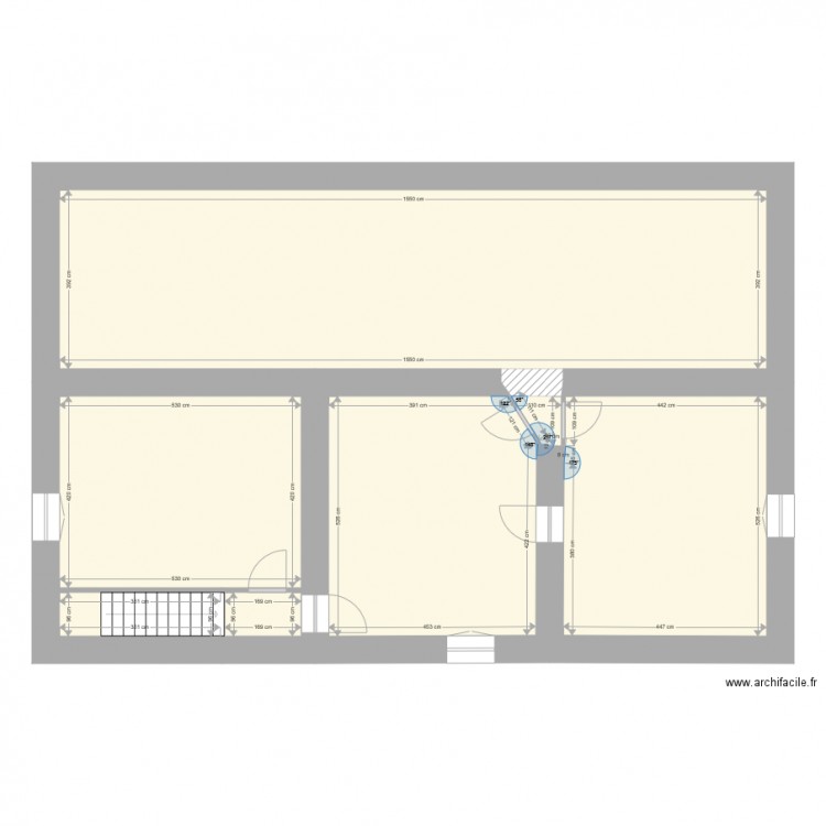 DUBIEF MONT SUR MONNET Existant. Plan de 0 pièce et 0 m2