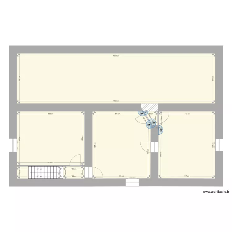 DUBIEF MONT SUR MONNET Existant. Plan de 